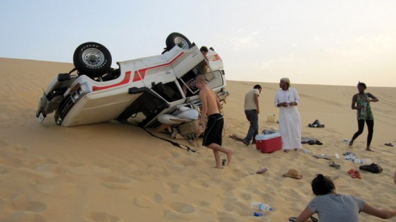 Roll over in the Sahara