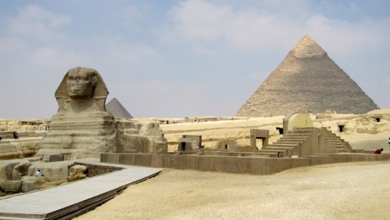 The Sphinx and Giza Pyramids