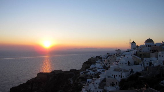 Sunset in Santorini