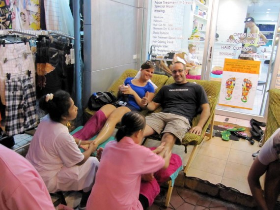 Foot Massages on Khao san Road foot massages on khao san road