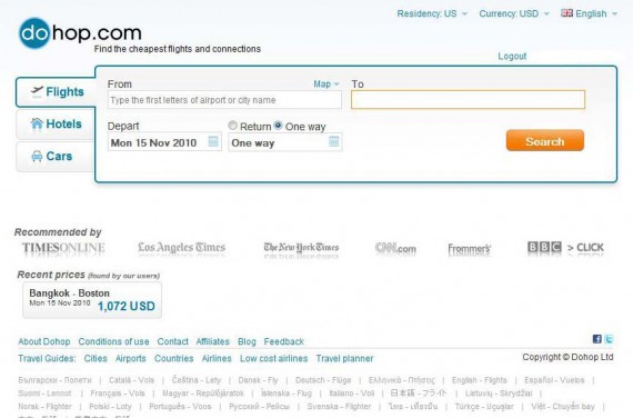 DoHop Travel Search Engine