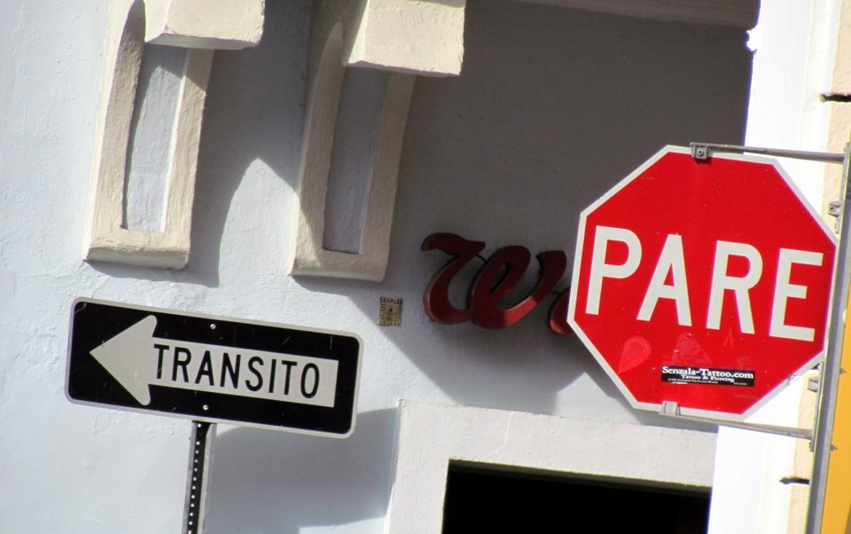 Stop! One Way!