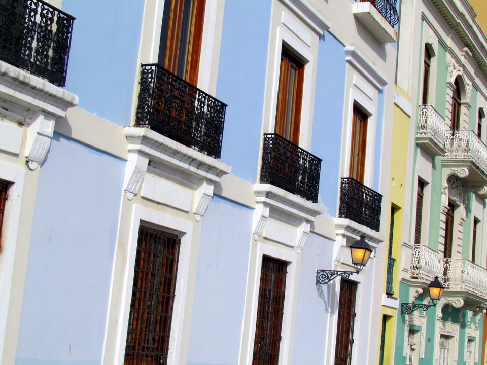 Pastel Buildings Pastel Buildings in San Juan