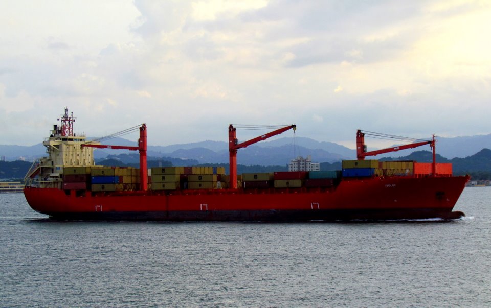 Colorful Cargo Ship Colorful Cargo Ship San Juan