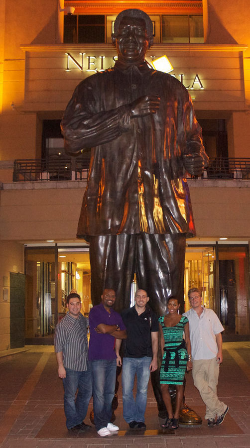 The #VisitSouthAfrica Crew in Nelson Mandela Square The #VisitSouthAfrica Crew in Nelson Mandela Square