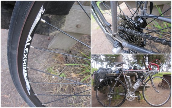 1985 Trek 520 - New Alex Rims Rear Wheel