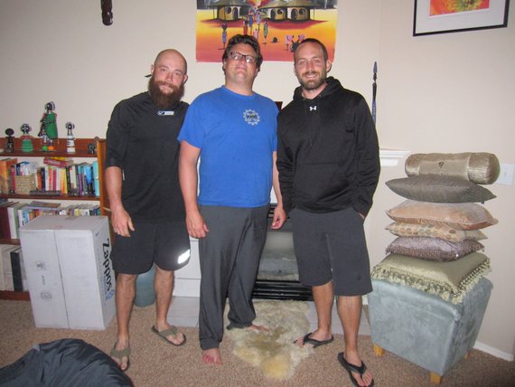 Will, KG, and I - Warmshowers Host