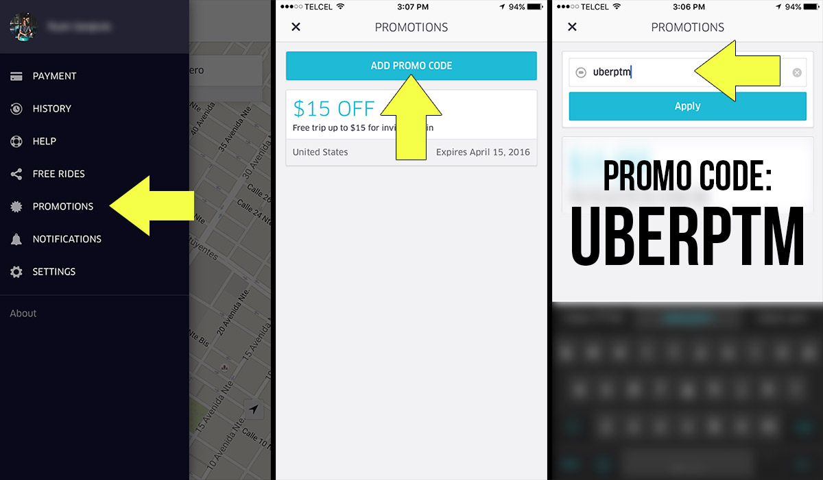 UBER Coupon Code Get Your First Ride FREE (Code UBERPTM)