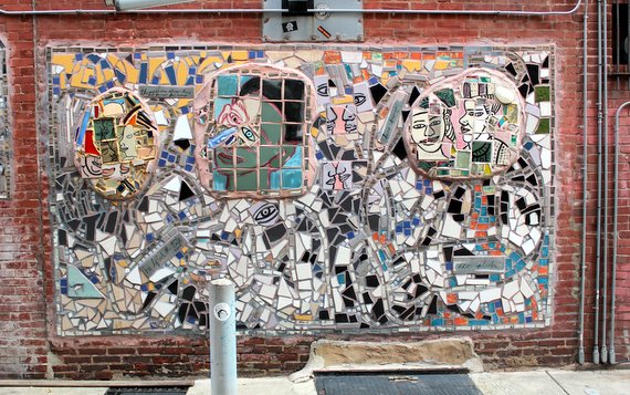 Glass and tile mural Philadelphia Glass and tile mural Philadelphia