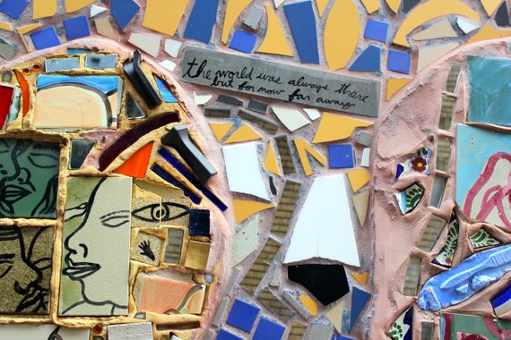 Glass and tile mural Philadelphia Glass and tile mural Philadelphia