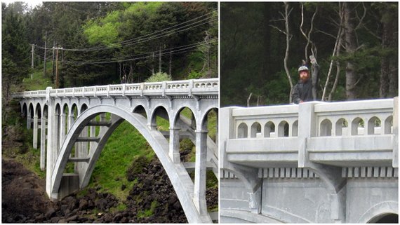 Big old bridge in Depoe Bay
