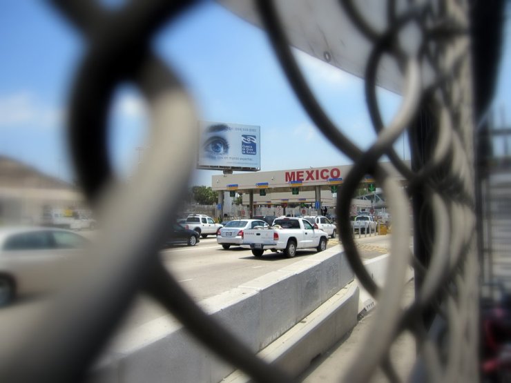 Border of Tijuana Mexico