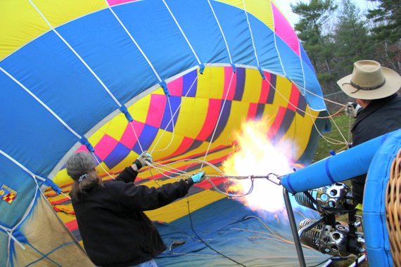 Hot Air Balloon Preparation
