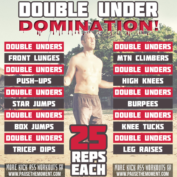 Travel Workout Double Under Domination High Intensity Workout 
