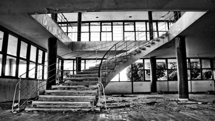 Kupari Abandoned Hotel Staircase