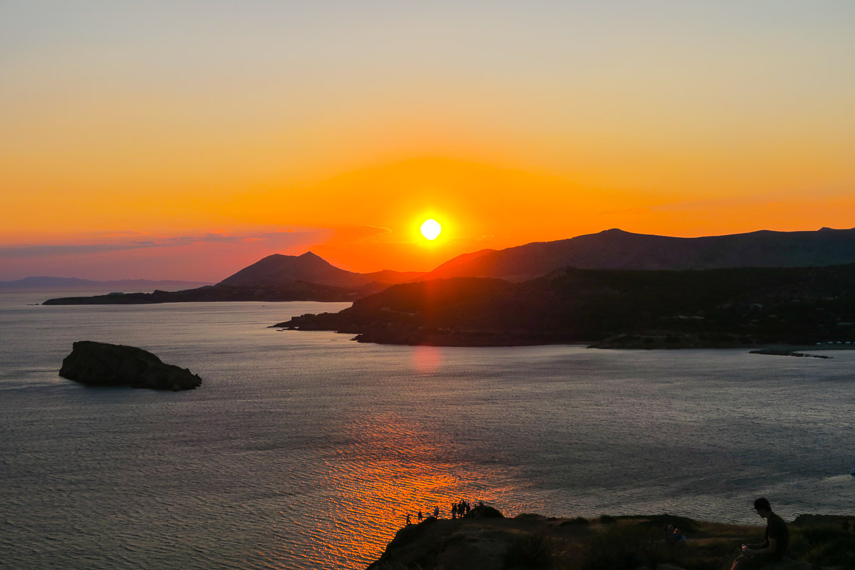 Sunset at the Temple of Poseidon - Athens, Greece